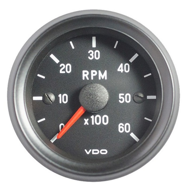 VDO Cockpit International Tachometer 6.000 RPM 80mm 12V